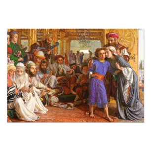 William Holman Hunt - The Finding of the Saviour Photo Print