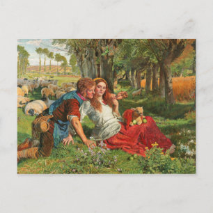 William Holman Hunt, The Hireling Shepherd, Lovers Postcard