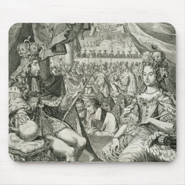 William III (1650-1702) and Mary II (1662-94) King Mouse Pad (Front)