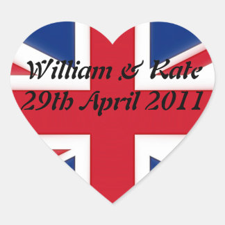 William & Kate - 29th April 2011 Heart Sticker