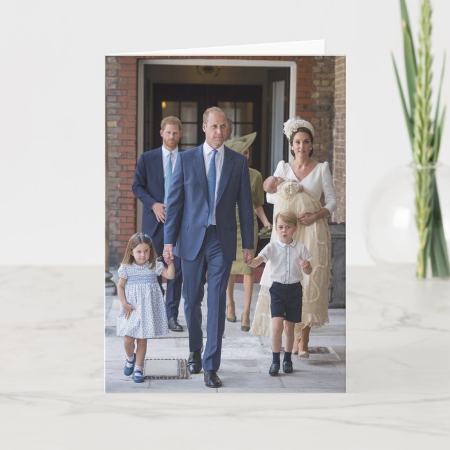 William, Kate and kids Card (Front)