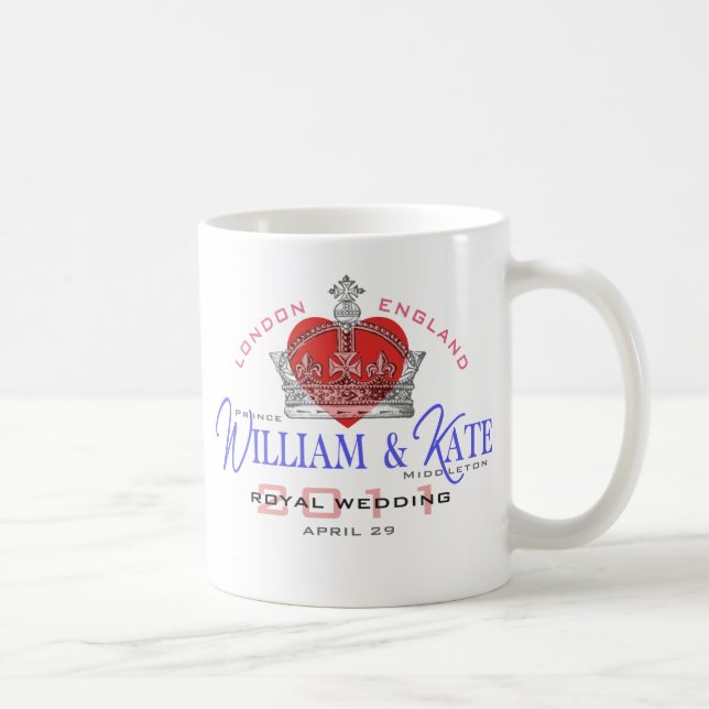 William & Kate Royal Wedding Coffee Mug (Right)