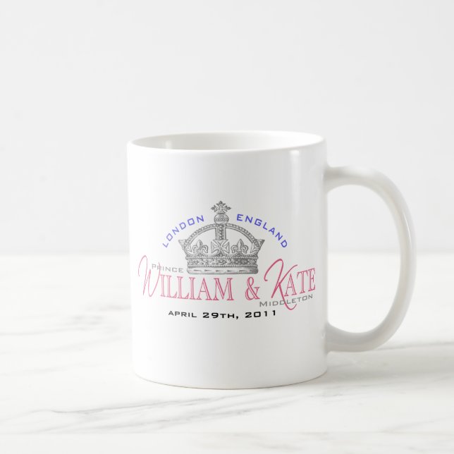 William & Kate Royal Wedding Coffee Mug (Right)