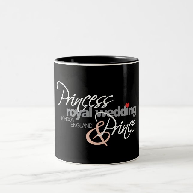 William & Kate Royal Wedding Two-Tone Coffee Mug (Center)