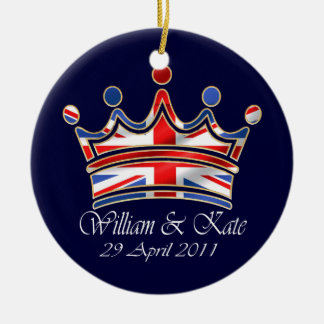 William & Kate Wedding Ceramic Ornament