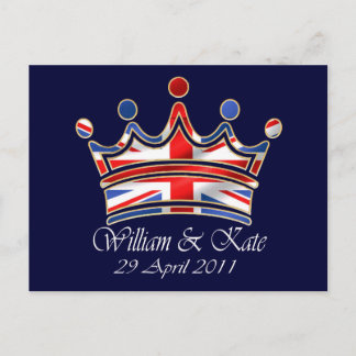 William & Kate Wedding Postcard