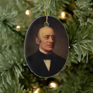 William Lloyd Garrison Ceramic Ornament