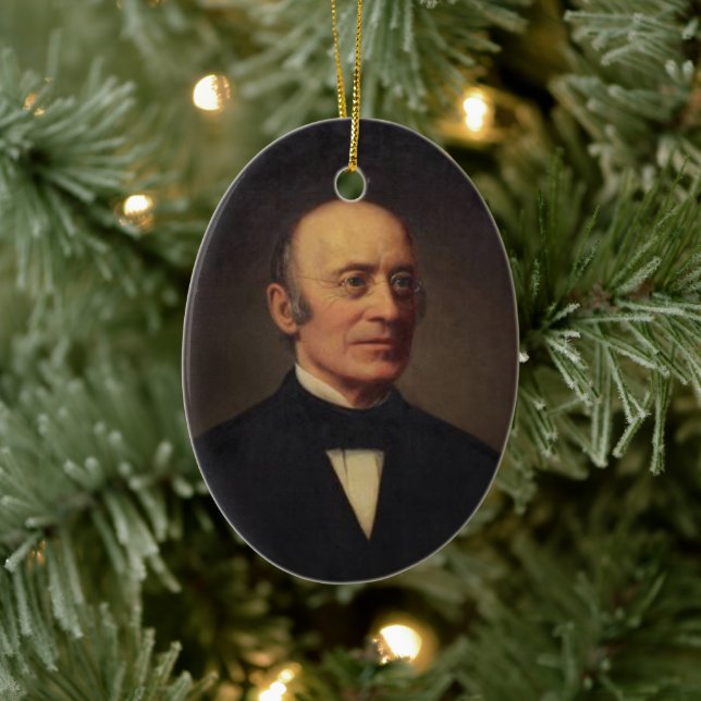 William Lloyd Garrison Ceramic Ornament (Tree)