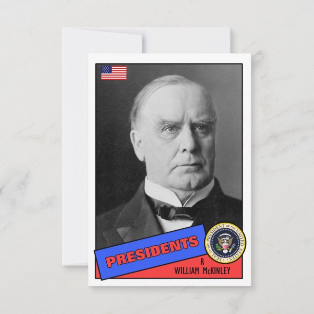 William McKinley Baseball Card (Front)