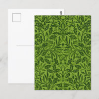 William Mirrors Acorns & oak leaves Pattern Green