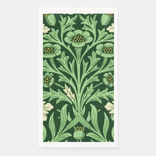 William Mirrors Acorns & Oak Leaves Spring Garden Napkin (Front)