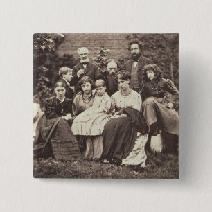 William Morris (1834-96) Sir Edward Burne-Jones (1 2 Inch Square Button