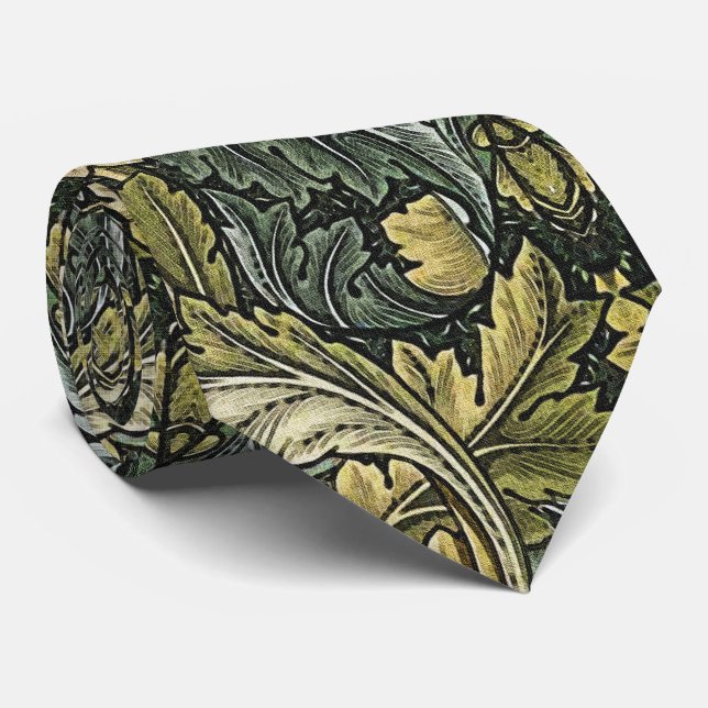William Morris 1875 Acanthus neck tie (Rolled)
