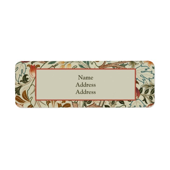 William Morris Acanthus Broderie Motif Floral (Devant)