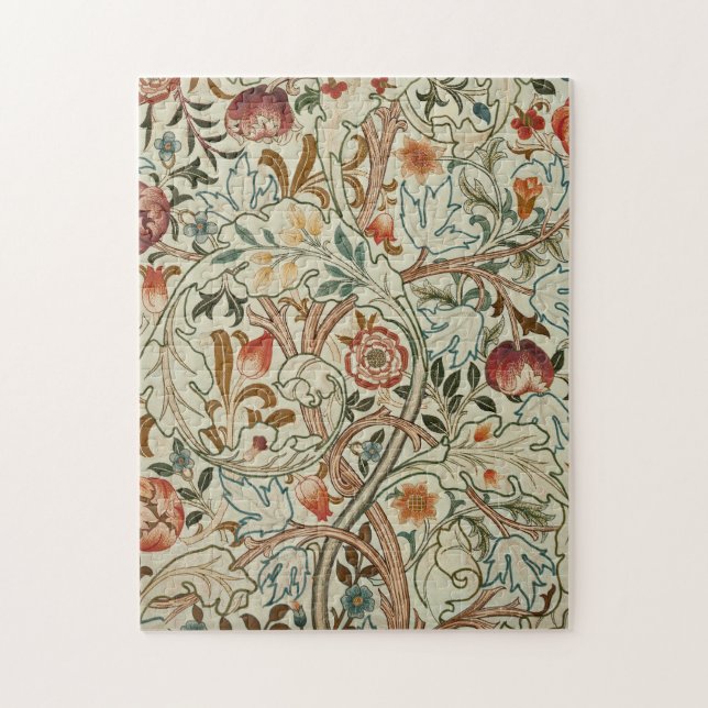 William Morris Acanthus Embroidery Floral Pattern  Jigsaw Puzzle (Vertical)