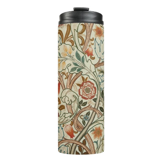 William Morris Acanthus Embroidery Floral Pattern  Thermal Tumbler (Front)