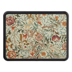 William Morris Acanthus Embroidery Floral Pattern Trailer Hitch Cover