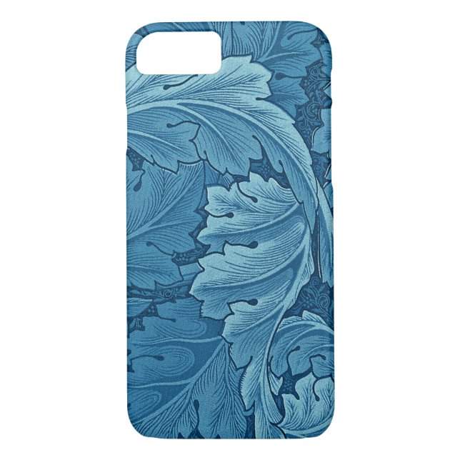 William Morris Acanthus in Blue Case-Mate iPhone Case (Back)