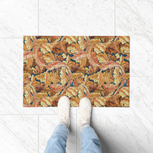 William Morris Acanthus Leaf Autumn Pattern Doormat