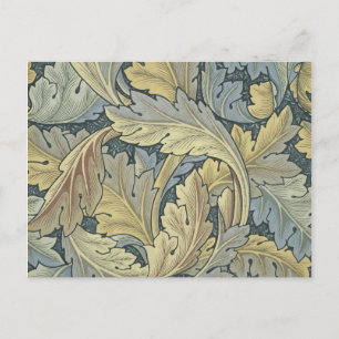William Morris Acanthus Leaves Floral Art Nouveau Postcard