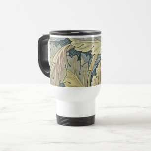 William Morris Acanthus Leaves Floral Art Nouveau Travel Mug