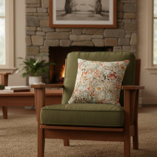 William Morris Acanthus Mission Style Accent Throw Pillow