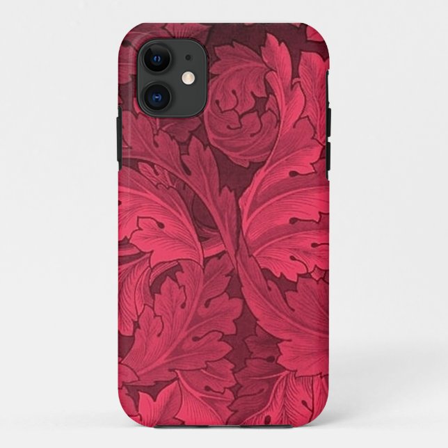 William Morris Acanthus Pattern Iphone Case (Back)