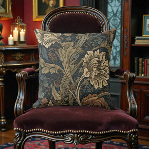 William Morris Acanthus Pattern Throw Pillow