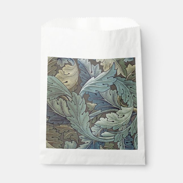 William Morris Acanthus Sage Flower Floral Botanic Favour Bag (Front)