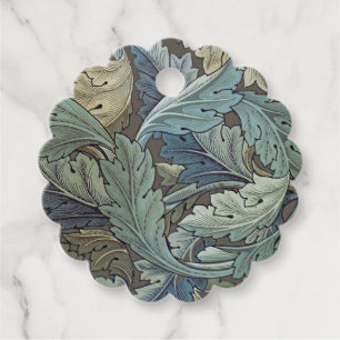 William Morris Acanthus Sage Flower Floral Botanic Favour Tags