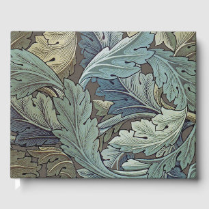 William Morris Acanthus Sage Flower Floral Botanic Guest Book