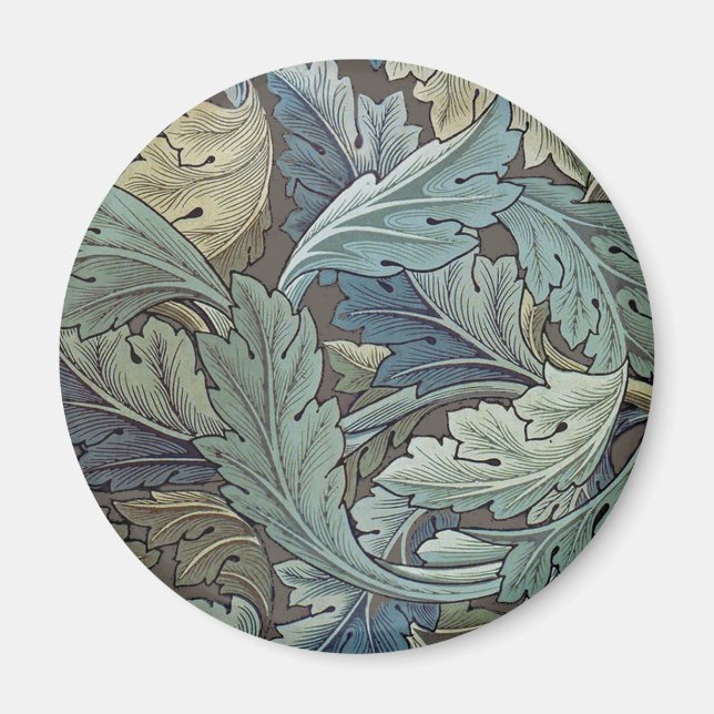 William Morris Acanthus Sage Flower Floral Botanic Magnet (Front)