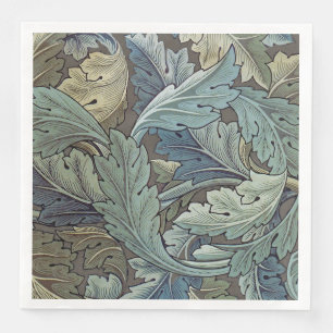 William Morris Acanthus Sage Flower Floral Botanic Napkin