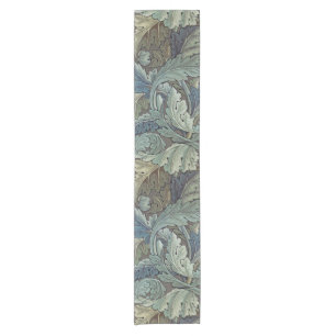 William Morris Acanthus Sage Flower Floral Botanic Short Table Runner