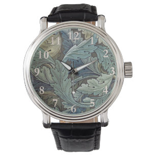 William Morris Acanthus Sage Flower Floral Botanic Watch