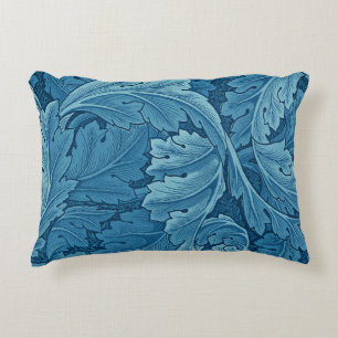 William Morris Acanthus Vintage Blue Decorative Pillow