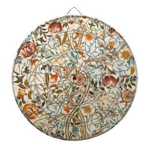 William Morris Acanthus Vintage Floral Art Dartboard