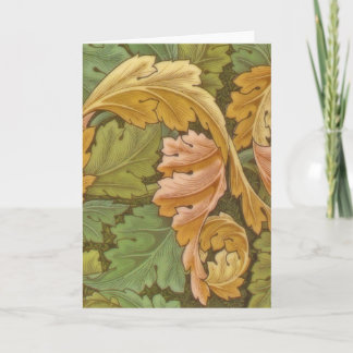 William Morris Acanthus Vintage Floral Card