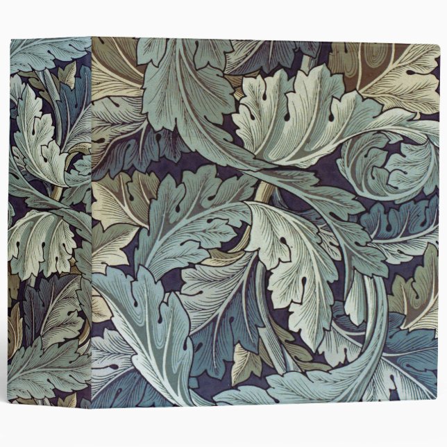 William Morris Acanthus Wallpaper Leaves Binder (Front/Spine)