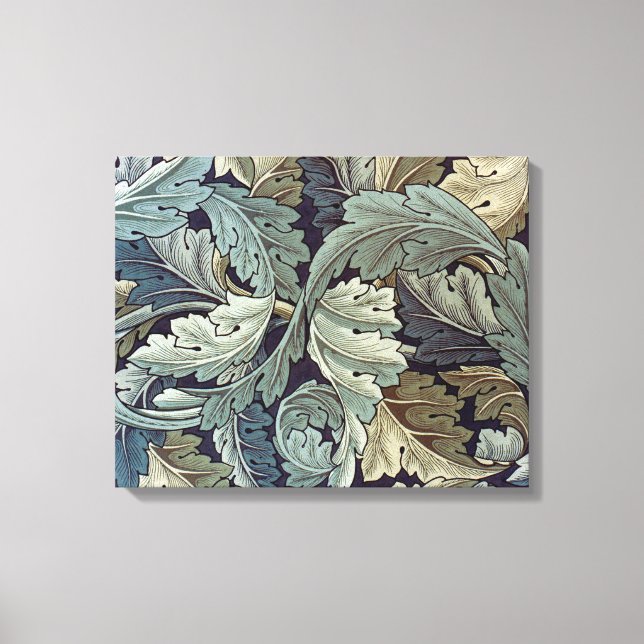 William Morris Acanthus Wallpaper Leaves Canvas Print (Front)