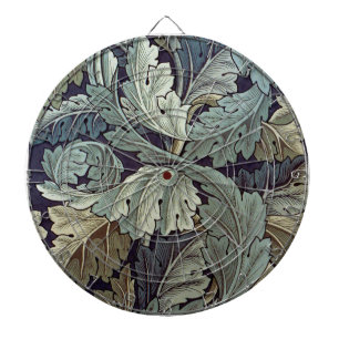 William Morris Acanthus Wallpaper Leaves Dartboard