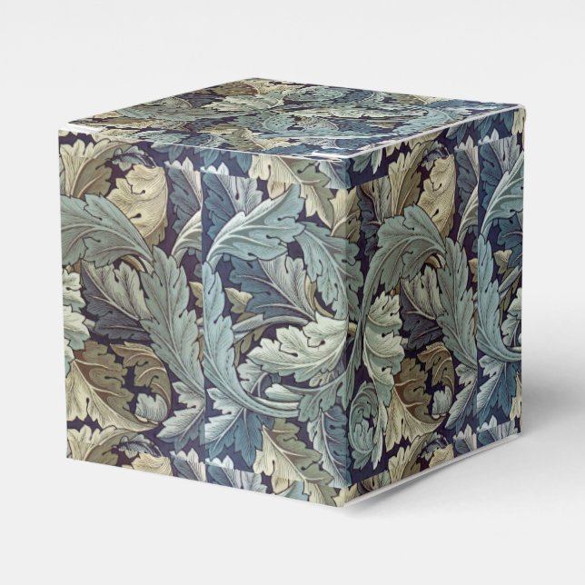 William Morris Acanthus Wallpaper Leaves Favor Box (Front Side)