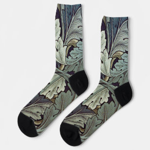 William Morris Acanthus Wallpaper Leaves Socks