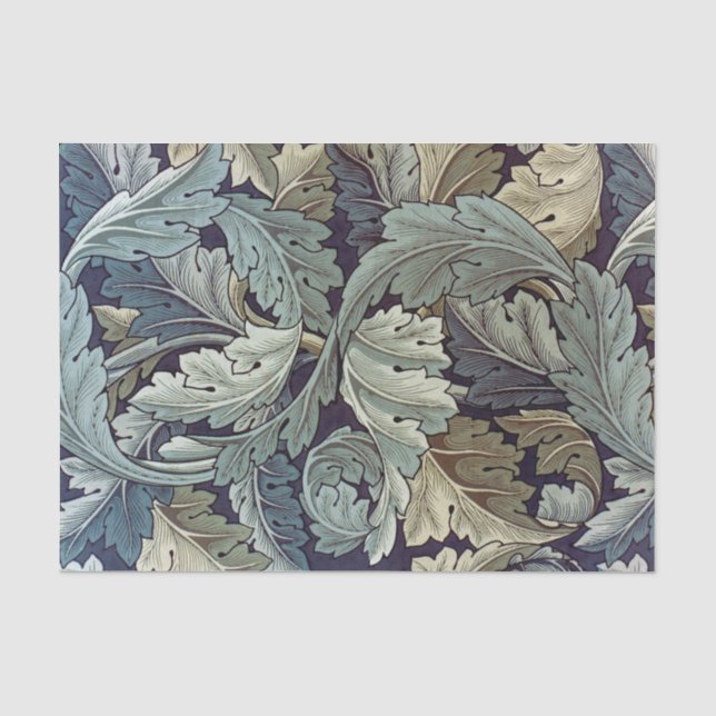 William Morris Acanthus Wallpaper Leaves Tissue Paper (Front)