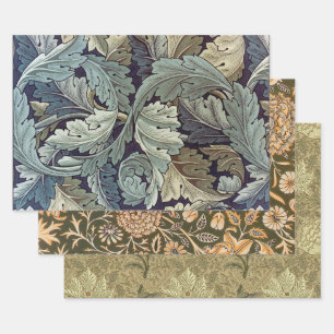 William Morris Acanthus Wallpaper Leaves Wrapping Paper Sheet