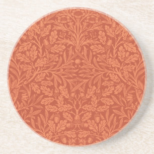 William Morris Acorn Wallpaper Nature Design Coaster