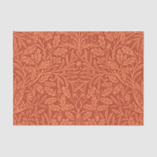 William Morris Acorn Wallpaper Nature Design Tissue Paper (Front)