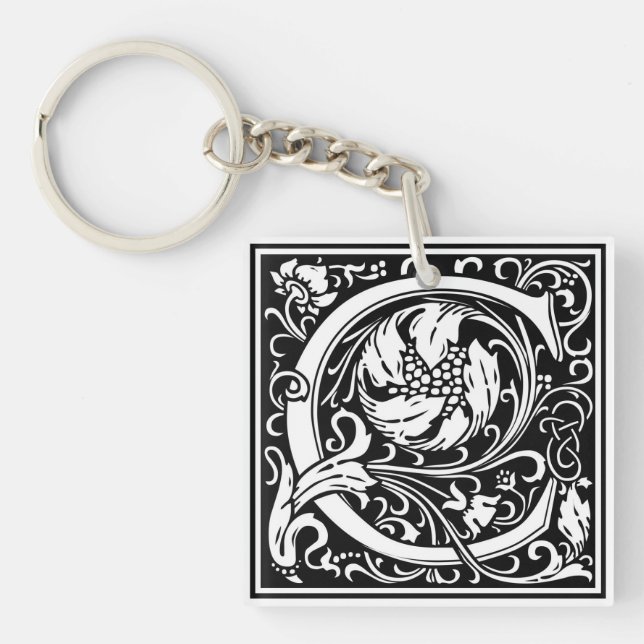 William Morris Alphabet “C” Keychain (Front)