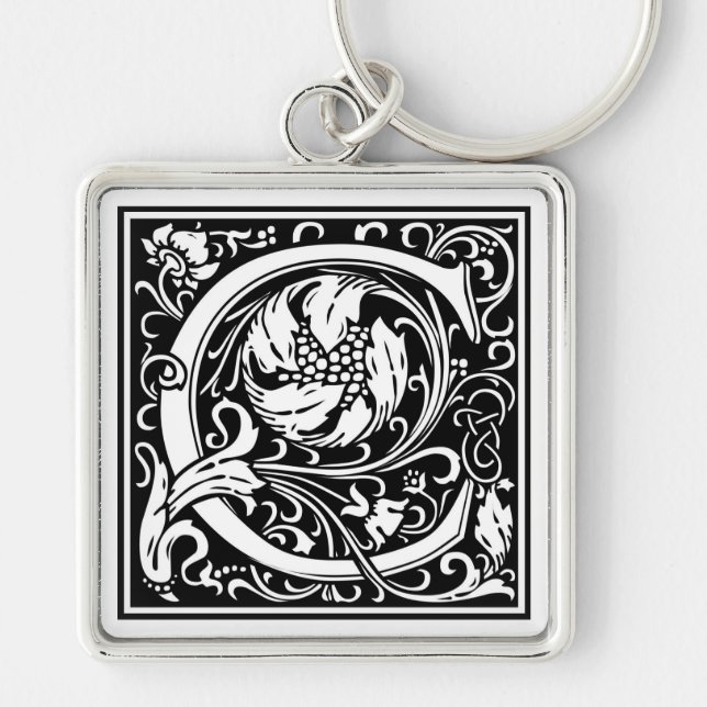 William Morris Alphabet “C” Keychain (Front)