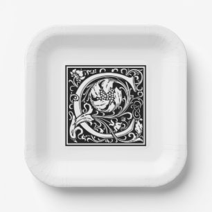 William Morris Alphabet “C” Paper Plates